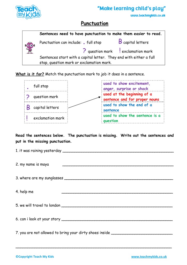 Punctuation - TMK Education